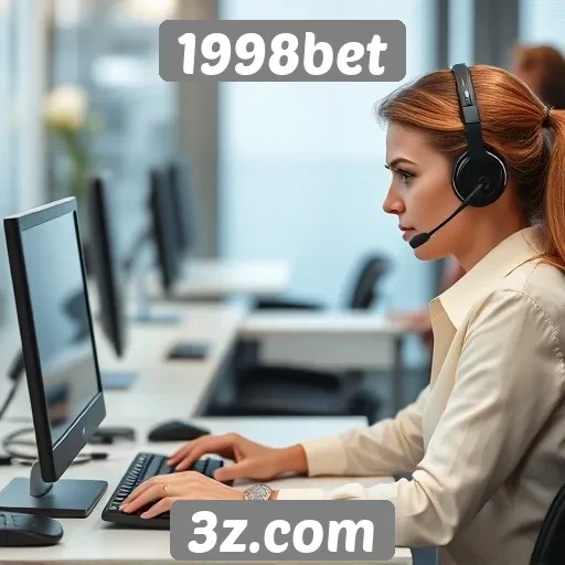 Suporte ao cliente no site de jogos 1998bet