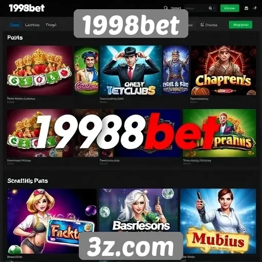 Opções de jogos disponíveis na 1998bet